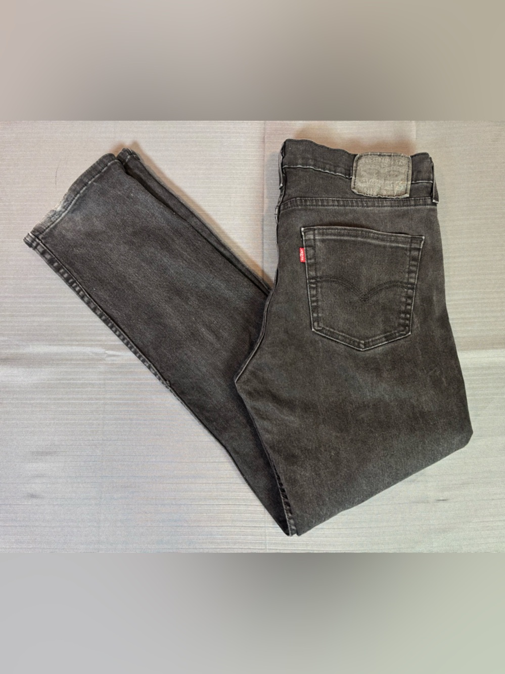 Levi’s 511 Slim Fit Jeans 34x32 Black Faded Denim Men’s Stretch Modern